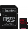 Karta pamięci Kingston microSDXC Canvas React 64GB Class 10 UHS-I U3 + adapter - nr 22