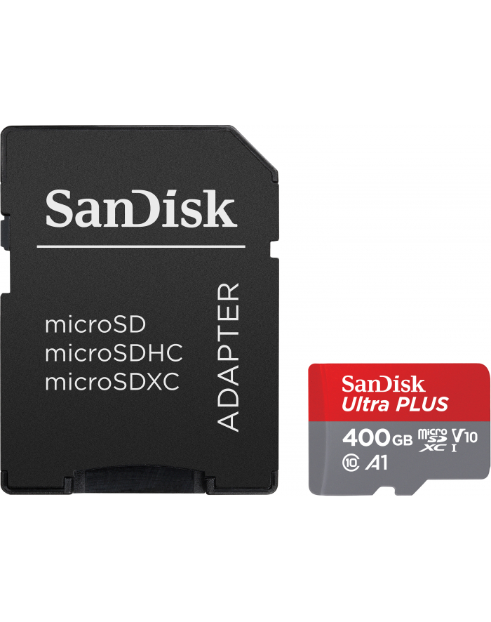 Karta pamięci microSDXC SanDisk ULTRA ANDROID 400GB 100MB/s A1 Class 10 UHS-I + adapter główny