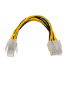 Kabel adapter Akyga AK-CA-10 P4 4-pin (F) - P8 4+4pin (M) 0,15m - nr 1