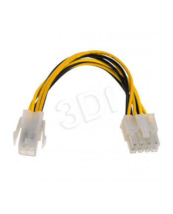Kabel adapter Akyga AK-CA-10 P4 4-pin (F) - P8 4+4pin (M) 0,15m