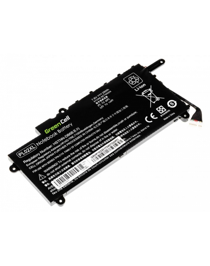 Bateria Green Cell do HP PL02XL Pavilion x360 11-N i HP x360 310 G1 2 cell 7,6V główny