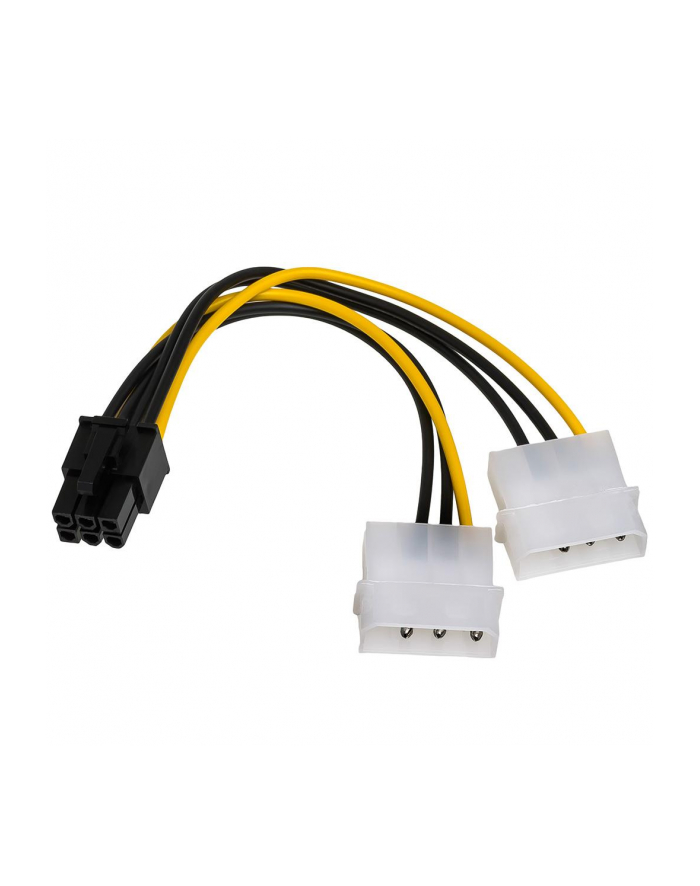 Kabel adapter Akyga AK-CA-13 2x Molex (M) - PCI-Express 6pin (M) 0,15m główny