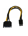 Kabel adapter Akyga AK-CA-30 SATA (M) - PCI-Express 6-pin (F) 0,15m - nr 6