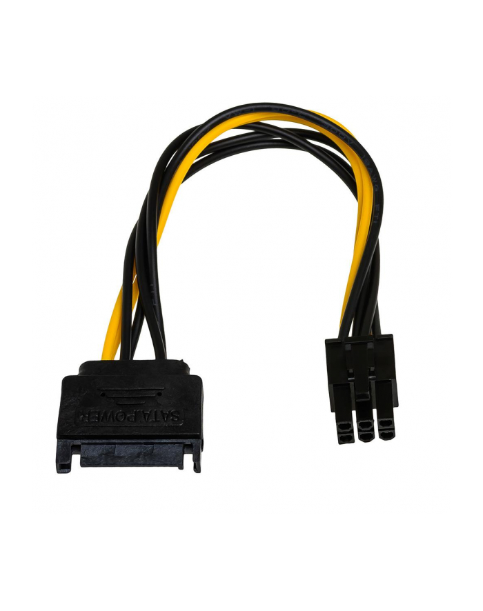 Kabel adapter Akyga AK-CA-30 SATA (M) - PCI-Express 6-pin (F) 0,15m główny