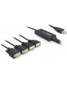 Kabel adapter Delock USB 2.0 - Serial 4x RS-232 DB9 - nr 9