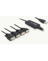 Kabel adapter Delock USB 2.0 - Serial 4x RS-232 DB9 - nr 16