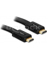 Kabel HDMI Delock HDMI-HDMI v1.4 płaski 3D 5m - nr 13
