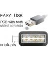 Kabel USB 2.0 Delock A(M) - A(M) 0,5m biały Easy-USB - nr 14