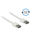 Kabel USB 2.0 Delock A(M) - A(M) 0,5m biały Easy-USB - nr 2