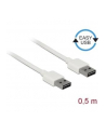 Kabel USB 2.0 Delock A(M) - A(M) 0,5m biały Easy-USB - nr 3