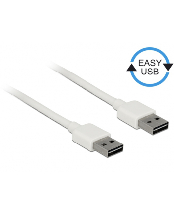 Kabel USB 2.0 Delock A(M) - A(M) 2m biały Easy-USB
