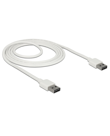 Kabel USB 2.0 Delock A(M) - A(M) 2m biały Easy-USB
