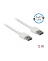 Kabel USB 2.0 Delock A(M) - A(M) 2m biały Easy-USB - nr 5