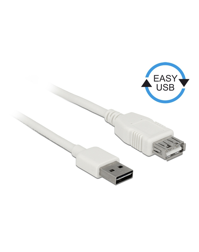 Przedłużacz USB 2.0 Delock A(M) - A(F) 1m biały Easy-USB główny