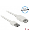 Przedłużacz USB 2.0 Delock A(M) - A(F) 1m biały Easy-USB - nr 5