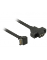 Kabel USB 3.1 Delock Key-A 20-pin - C(F) 0,45m panel mount - nr 8
