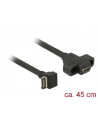 Kabel USB 3.1 Delock Key-A 20-pin - C(F) 0,45m panel mount - nr 10