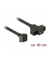 Kabel USB 3.1 Delock Key-A 20-pin - C(F) 0,45m panel mount - nr 5