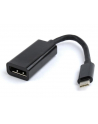 Kabel adapter Gembird USB type-C(M) - DisplayPort(F) 4k 60MHz czarny - nr 1