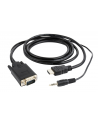 Kabel adapter Gembird HDMI (M) - VGA(M) + Audio 3m - nr 10
