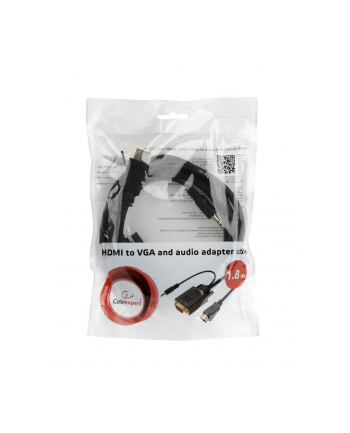 Kabel adapter Gembird HDMI (M) - VGA(M) + Audio 3m