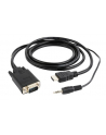 Kabel adapter Gembird HDMI (M) - VGA(M) + Audio 3m - nr 14