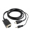 Kabel adapter Gembird HDMI (M) - VGA(M) + Audio 3m - nr 1