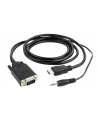Kabel adapter Gembird HDMI (M) - VGA(M) + Audio 3m - nr 8
