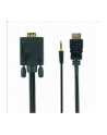 Kabel adapter Gembird HDMI (M) - VGA(M) + Audio 1,8m - nr 12