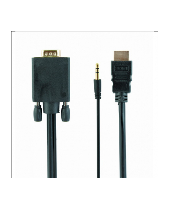 Kabel adapter Gembird HDMI (M) - VGA(M) + Audio 1,8m