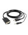 Kabel adapter Gembird HDMI (M) - VGA(M) + Audio 1,8m - nr 13