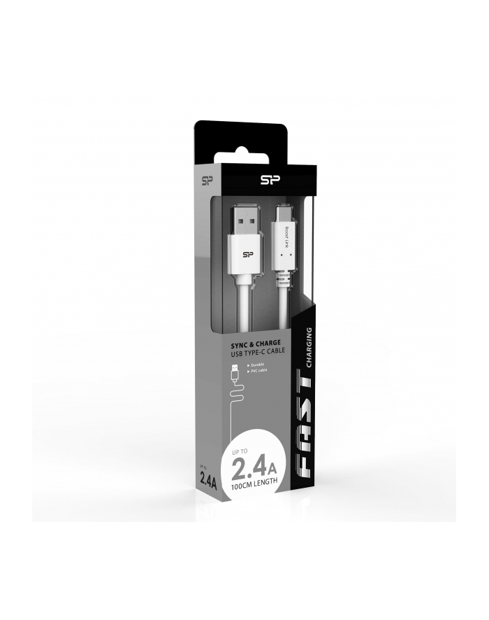 Kabel Silicon Power Boost Link PVC LK10AC, USB - USB typ C 100cm, white główny