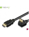 Kabel HDMI Techly ICOC HDMI-LE-020 HDMI/HDMI V1.4 M/M Ethernet Kątowy 2m czarny - nr 2