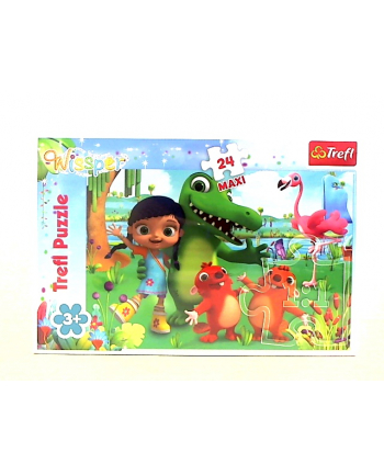 Puzzle 24-Maxi Świat pełen przyjaźni Wissper 14263 Trefl nr 1