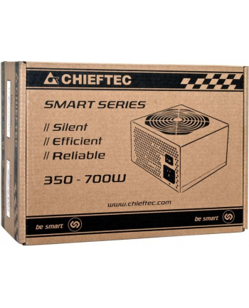 ZASILACZ ATX CHIEFTEC GPS-600A8 600W BE SMART SILENT FAN 120MM 80+ GREY BOX