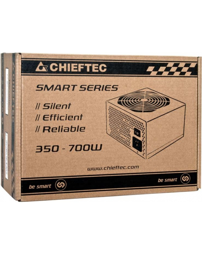 ZASILACZ ATX CHIEFTEC GPS-600A8 600W BE SMART SILENT FAN 120MM 80+ GREY BOX główny