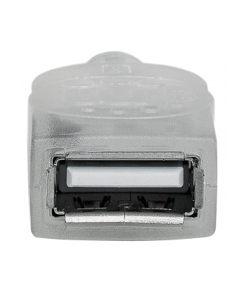 Manhattan Kabel USB 2.0 A-A M/F 1,8m srebrny