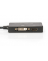ASSMANN Adapter DisplayPort 1 na 3 HDMI+DVI+VGA kabel multimedialny 0,2m - nr 13