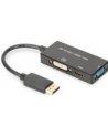 ASSMANN Adapter DisplayPort 1 na 3 HDMI+DVI+VGA kabel multimedialny 0,2m - nr 24