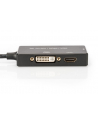 ASSMANN Adapter DisplayPort 1 na 3 HDMI+DVI+VGA kabel multimedialny 0,2m - nr 26