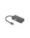 ASSMANN Adapter Mini DisplayPort 1 na 3 HDMI+DVI+VGA kabel multimedialny 0,2m - nr 13