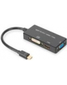 ASSMANN Adapter Mini DisplayPort 1 na 3 HDMI+DVI+VGA kabel multimedialny 0,2m - nr 23