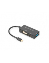 ASSMANN Adapter Mini DisplayPort 1 na 3 HDMI+DVI+VGA kabel multimedialny 0,2m - nr 28