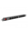 lanberg Listwa zasilająca Rack PDU 1U 4x PL + 4x IEC C13 2m 16A czarna - nr 19