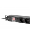 lanberg Listwa zasilająca Rack PDU 1U 4x PL + 4x IEC C13 2m 16A czarna - nr 25