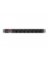lanberg Listwa zasilająca Rack PDU 1U 7x Schuko 2m 10A czarna - nr 29