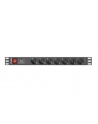 lanberg Listwa zasilająca Rack PDU 1U 7x Schuko 2m 10A czarna - nr 32