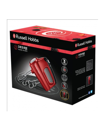 russell hobbs Mikser ręczny Desire czerwony 24670-56