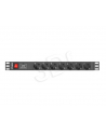 lanberg Listwa zasilająca Rack PDU 1U 7x Schuko 2m 10A czarna - nr 16