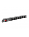 lanberg Listwa zasilająca Rack PDU 1U 7x Schuko 2m 10A czarna - nr 23